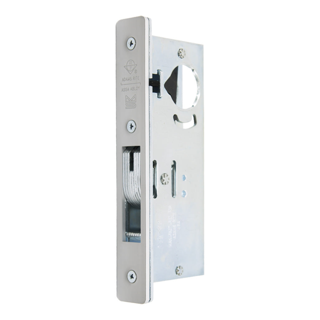 Adams Rite MS1850S-450 hookbolt deadlock, 1-1/2 inch backset, 628 clear anodized faceplate, cylinder not included