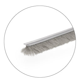 Pile Weatherstrip FHC WPA11C – 100-Foot Gray Storefront Door Roll
